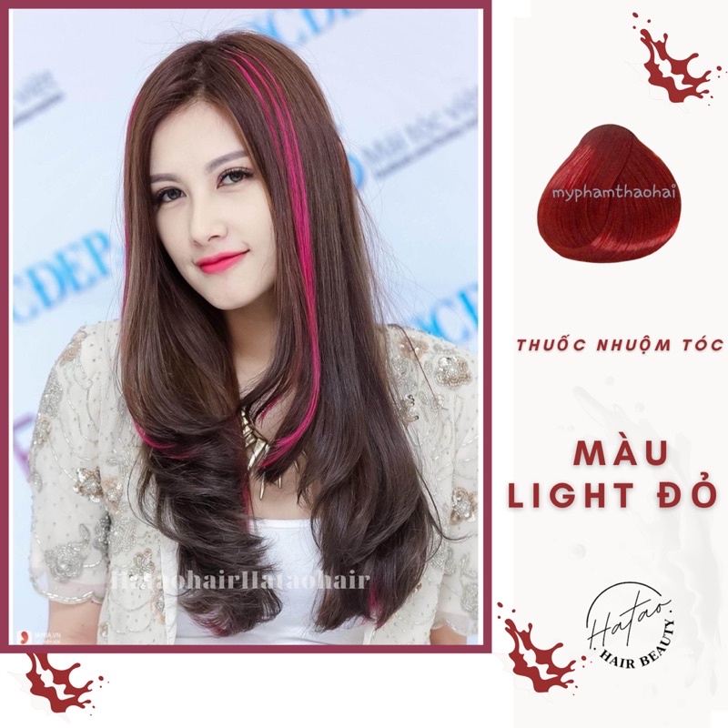 Thuốc nhuộm tóc Kami LIGHT ĐỎ(không tẩy)+ TẶNG kèm trợ nhuộm 100ml