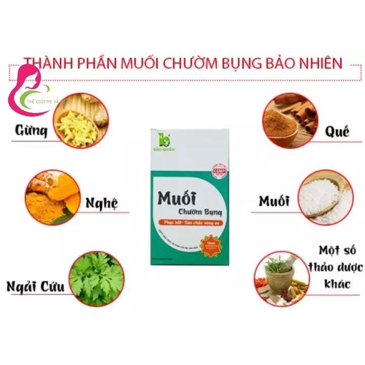 MUỐI CHƯỜM BỤNG SAU SINH BẢO NHIÊN