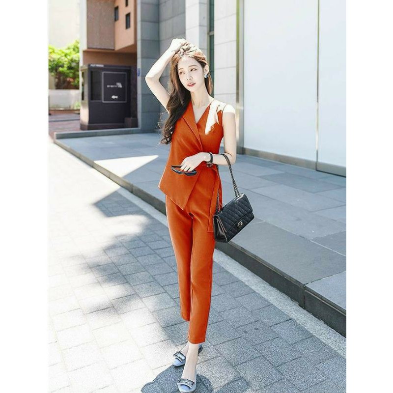 jumpsuit giả vest cá tính