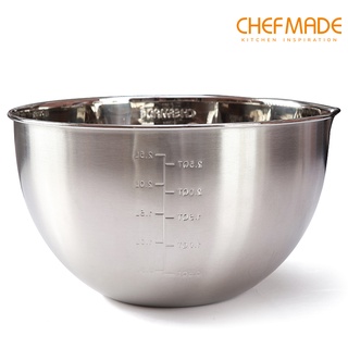Tô đánh trứng khuấy bột CHEFMADE WK9364/WK9365 dạng tròn bằng thép không gỉ 18/8 tiện dụng cho nhà bếp 20CM/24CM