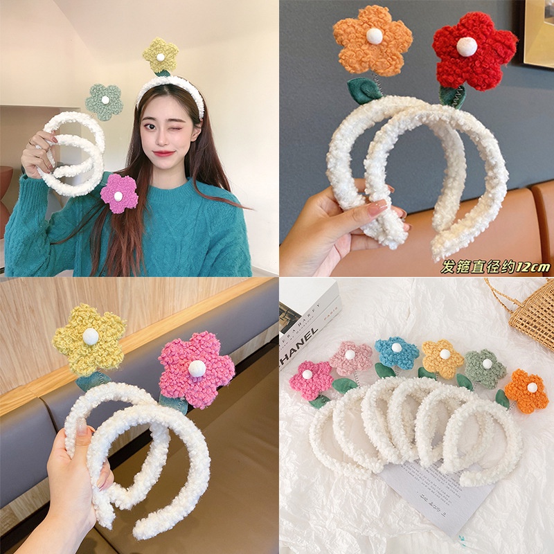Băng Đô Cài Tóc Đính Hoa Hướng Dương Nhỏ Dễ Thương Vui Nhộn Thời Trang Hàn Quốc