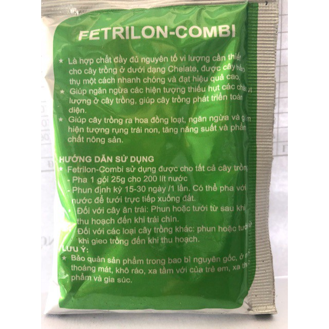 Phân bón vi lượng Fertrilon Combi của Behn Meyer (Đức) gói to 25 gam