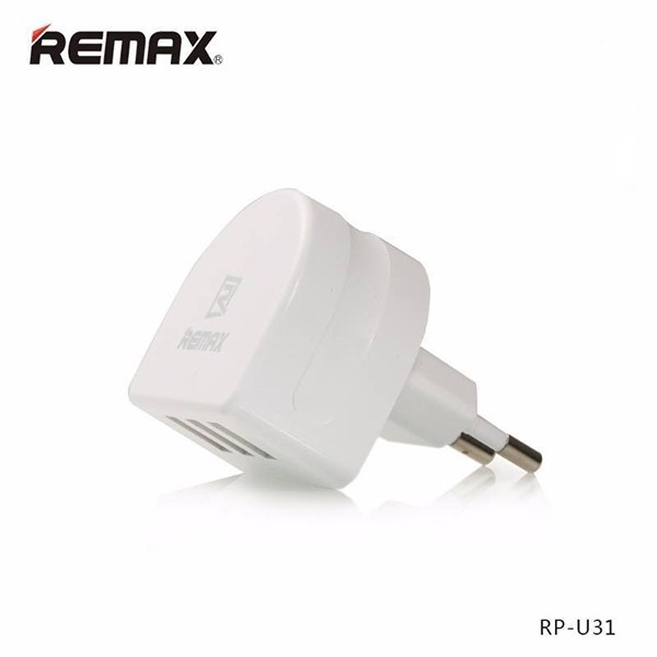 Củ sạc điện thoại3 cổng USB Remax RP-U31 - Giá rẻ