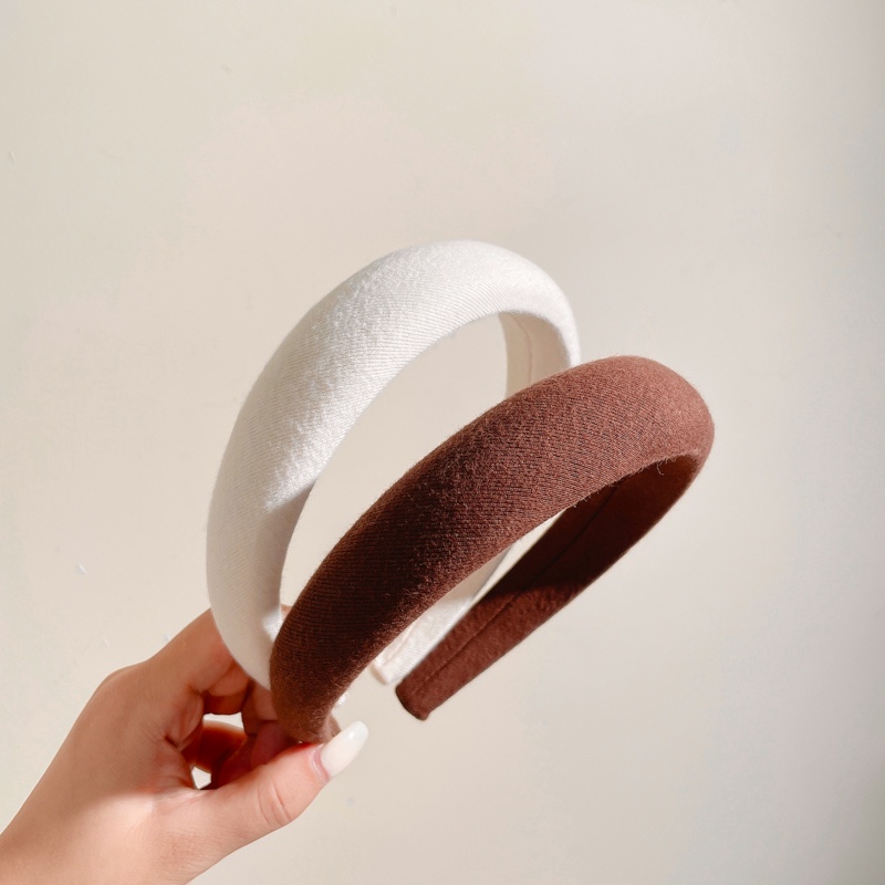 Băng Đô Cài Tóc Viền Xốp Mỏng Kiểu Hàn Quốc Cổ Điển Cho Bạn Gái