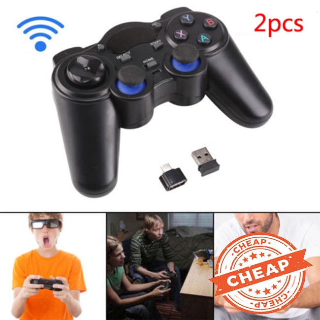 Tay Cầm Chơi Game Không Dây 2.4g 2 Cái Cho Ps3 Android Tv Box