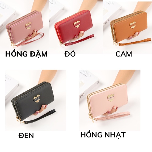 Ví nữ ví nữ dài cầm tay nhiều ngăn cao cấp giá rẻ  LADONA VD3