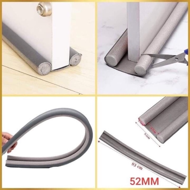 Nẹp Mút Xốp 95cm Chặn Đáy Khe Cửa, Gió Mùa, Cách Nhiệt, Cách Âm, Ngăn Côn Trùng, Chống Kẹt Tay Chân Bé