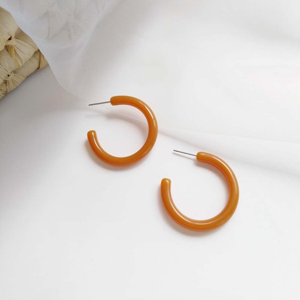 Khuyên Tai Hình Chữ C Thiết Kế Đơn Giản Cho Phụ Nữ