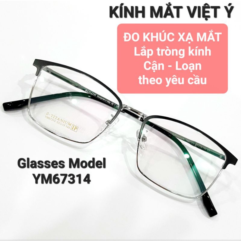 Gọng Kính Mắt Thời Trang Nam Nữ đã lắp sẵn tròng 0 độ
