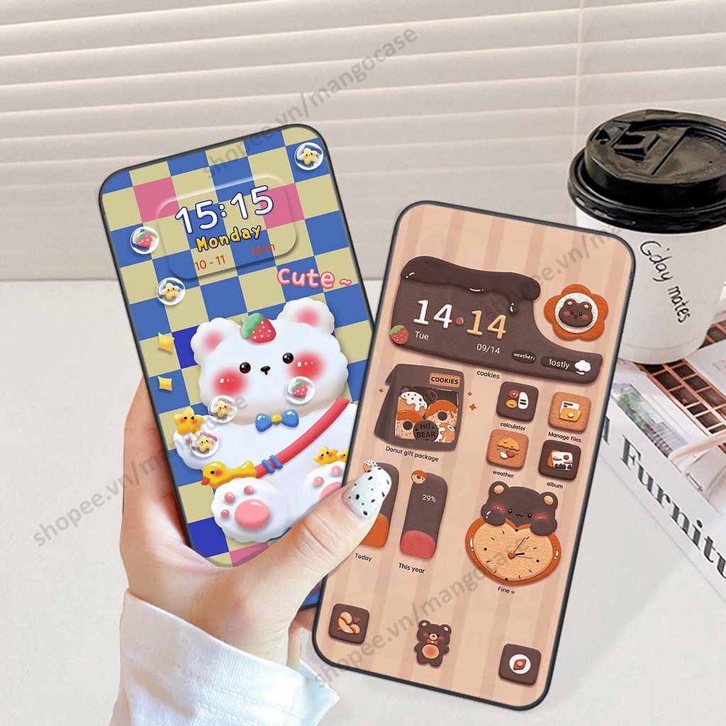 Ốp lưng Samsung A01 / A02 hình gấu, thỏ, đồng hồ cute dễ thương