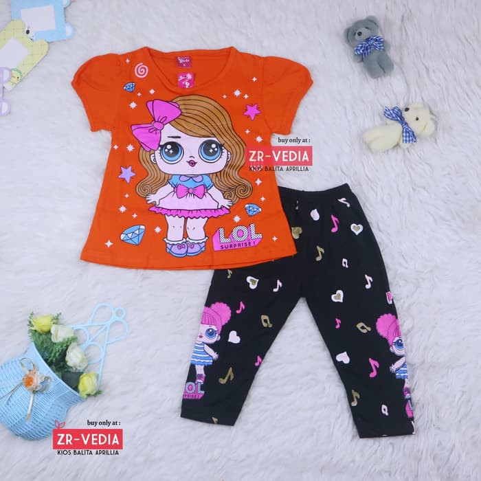 Bộ quần áo cho bé gái 1 tuổi HL338 Lol Uk. Quần legging thời trang sành điệu 3-4