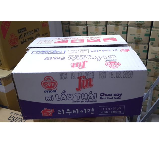 Thùng mì lẩu thái 115g*20gói