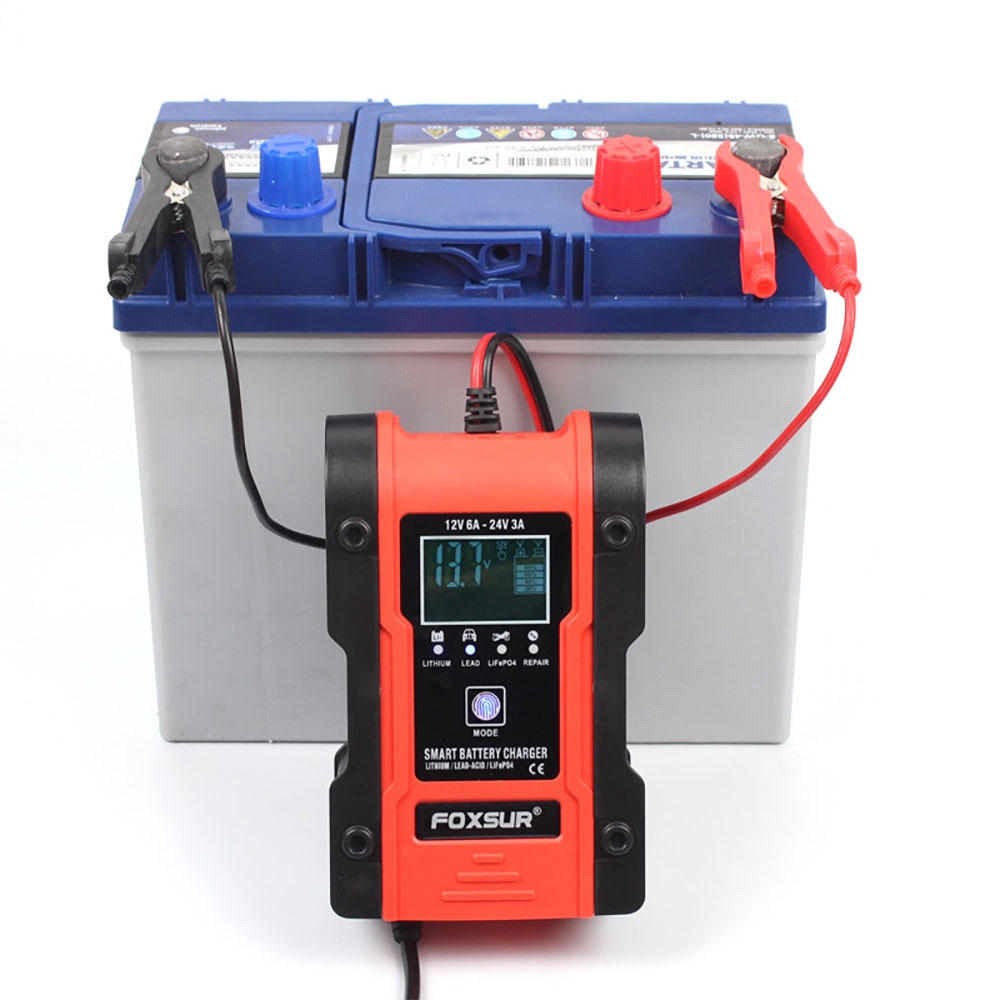 Bộ Sạc Bình Ắc Quy 7 Chế Độ 12V / 24V Chuyên Dụng Cho Xe Hơi / Xe Máy