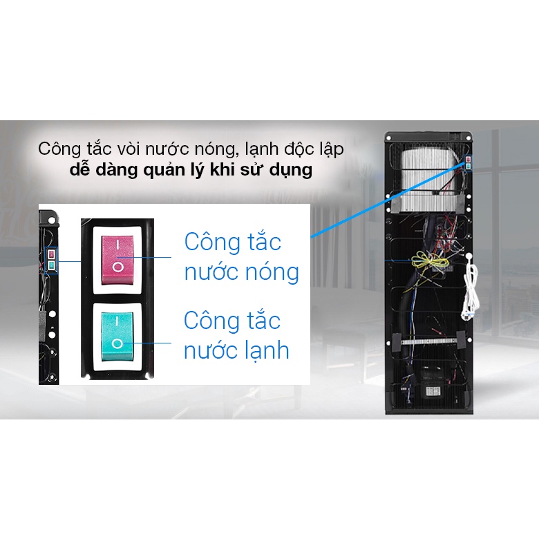 Cây nước nóng lạnh Toshiba RWF-W1917TV - 3 chế độ: Nóng - Lạnh - Thường - Hàng chính hãng