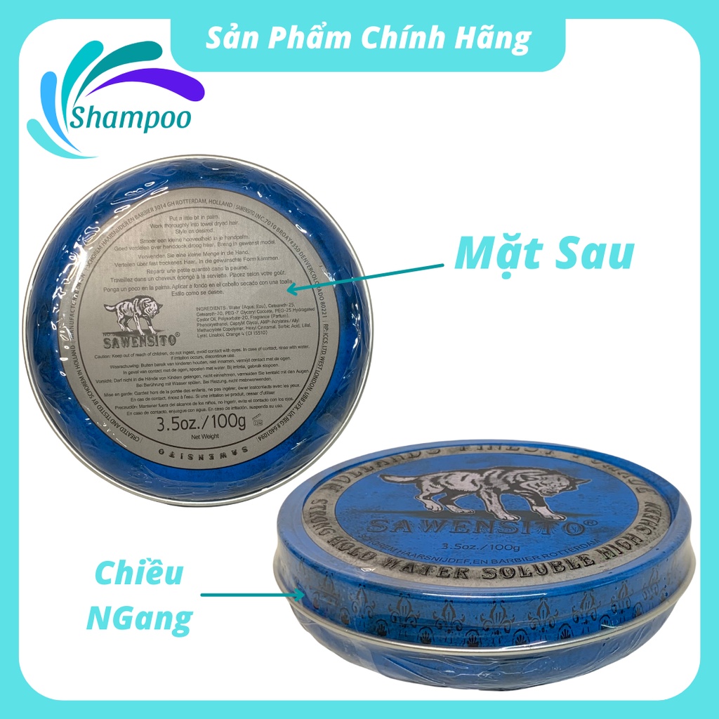 Sáp vuốt tóc nam tạo kiểu tóc SAWENSITO POMADE bóng mượt giữ nếp tóc