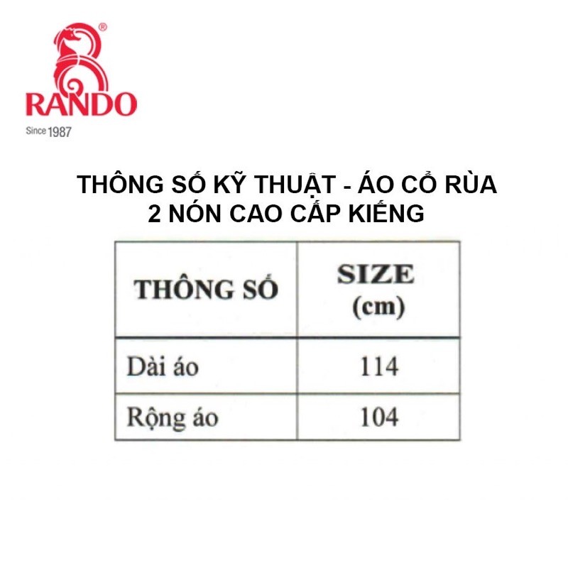 Áo mưa 2 nón cao cấp có kiếng RANDO