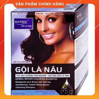 gội là nâu Matrix hộp 10 gói