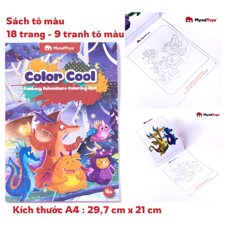 Đồ chơi giáo dục, bộ Xếp Hình Myndtoys Fantasy Puzzle - Nàng Tiên Cá Deep Deep Blue Dành Cho Bé Gái Trên 4 Tuổi