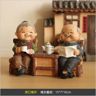 Tượng ông bà lão hạnh phúc ( mẫu cổ đại )