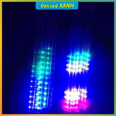 BỘ ĐÈN LED SAO BĂNG ĐỦ MÀU 8 ỐNG 50 CM - HIỆU ỨNG GIỌT NƯỚC