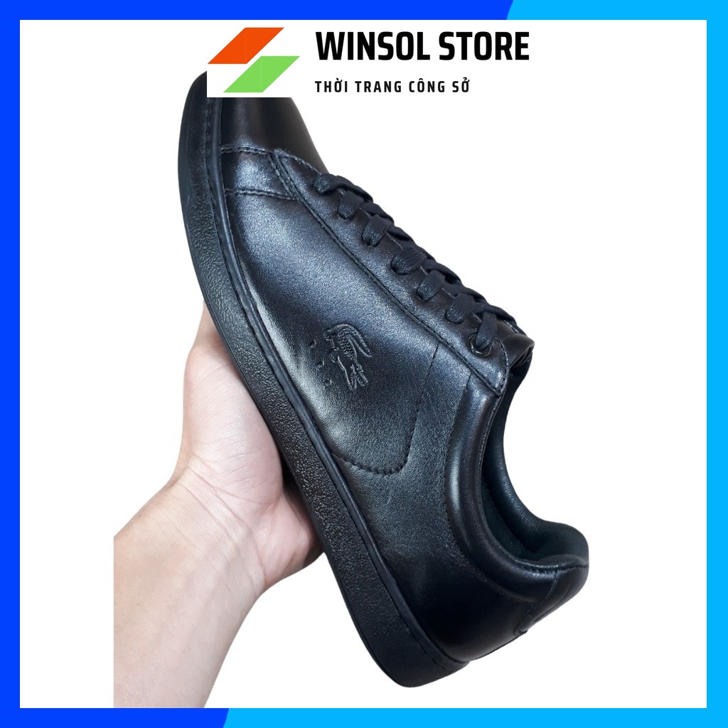 Giày Thể Thao Sneaker Da Bò Cao Cấp 𝐋𝐚𝐜𝐨𝐬𝐞 Cổ Thấp Buộc Dây Màu Trắng Sữa Trẻ Trung G0116 | BigBuy360 - bigbuy360.vn