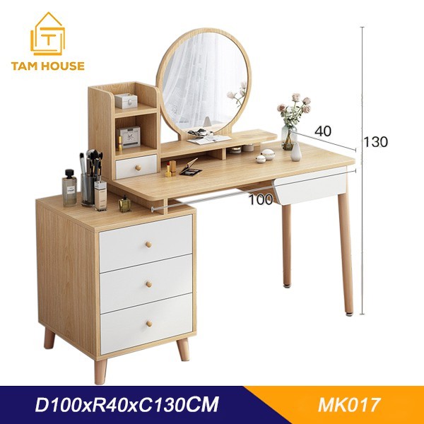 Bàn trang điểm bệt Tâm House kiểu dáng hiện đại - MK017