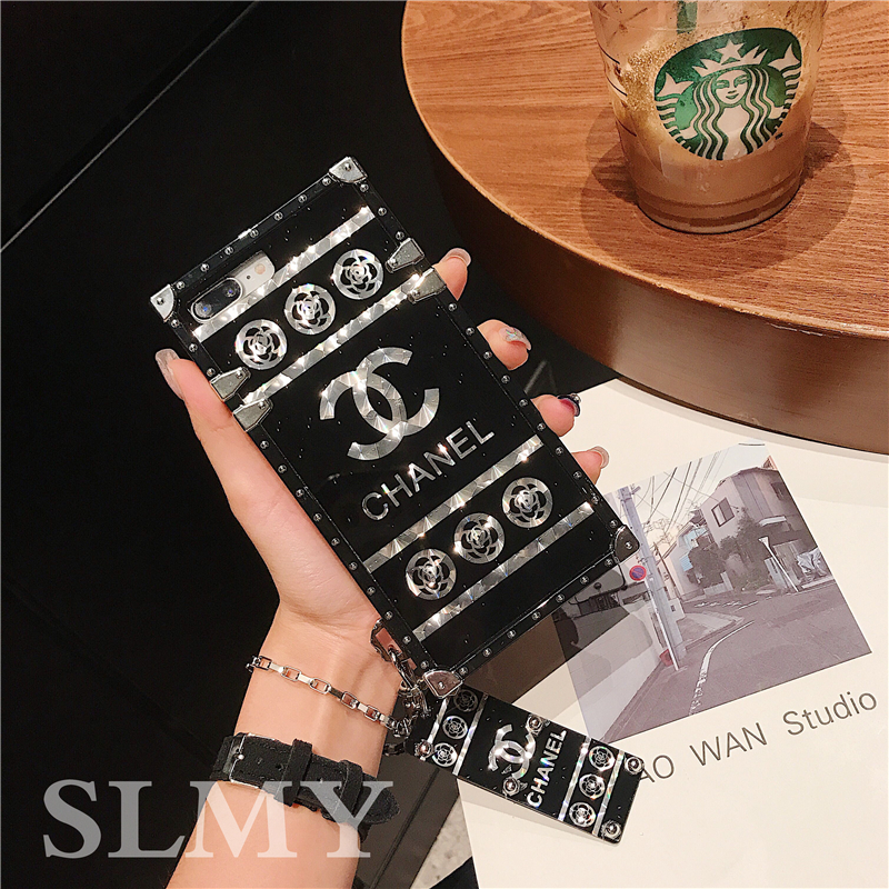 Ốp Điện Thoại Hình Vuông Màu Đen Sang Trọng Thời Trang Cho Samsung Galaxy S9 Plus S10 S20 Ultra S21 S22 Lite Note9 note10 note20