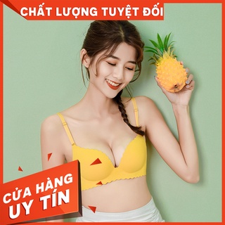 Áo lót không gọng nâng ngực su đúc trơn nhiều màu đệm 3cm