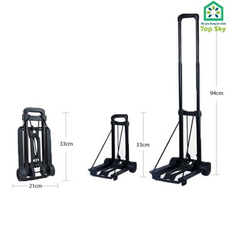 Xe Kéo Hàng Đẩy Hàng Khung Thép Gấp Gọn tiện lợi