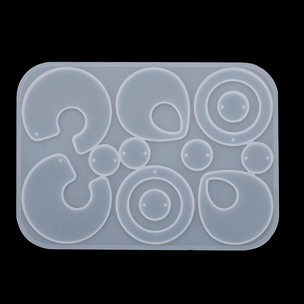 ZAIJIE24 Khuôn Silicone Làm Mặt Dây Chuyền Bằng Nhựa Epoxy UV DIY