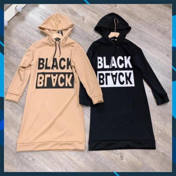 Váy suông nữ hoodie black trẻ trung năng động VAY26 Mẫu mới về