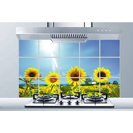 Giấy dán Tường Bếp 60x90 cm chống dính cách nhiệt Sạch Sẽ Đẹp Mắt Bền Đẹp chống thấm dầu mỡ không thấm nước chịu nhiệt