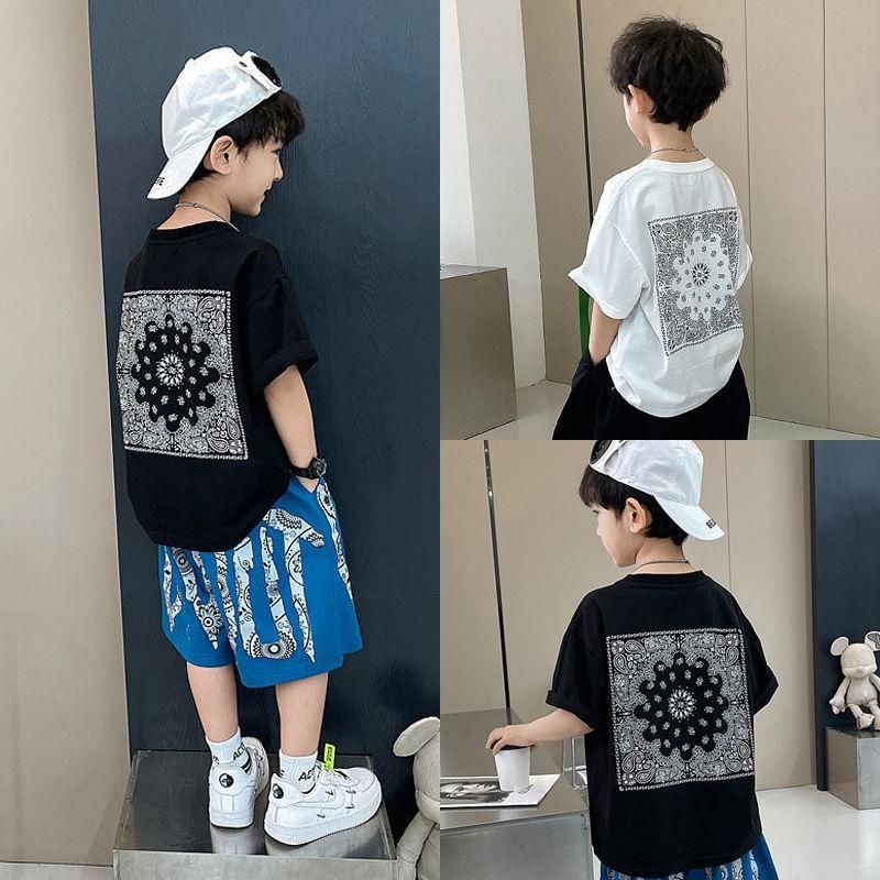 Áo Thun Cotton Tay Ngắn Phong Cách Mới Cho Bé Trai