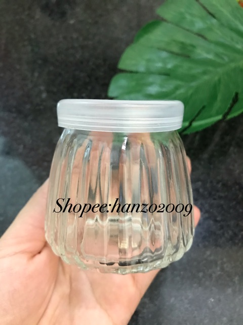 Hũ thuỷ tinh lượn sóng 100ml