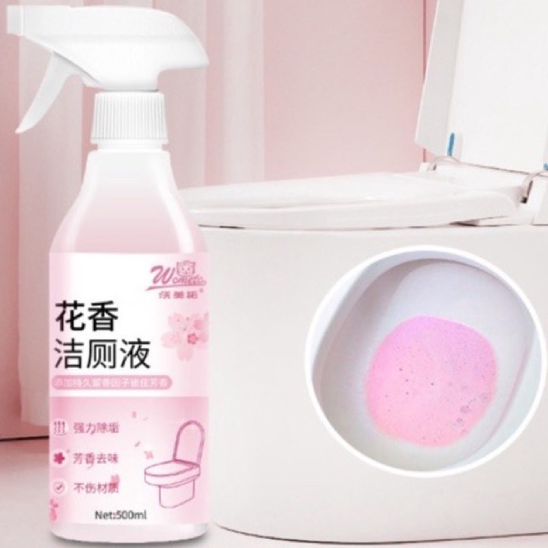 Chai Xịt Tẩy Nhà Vệ Sinh, Tẩy Bồn Cầu Hương Hoa Anh Đào Dạng Bọt