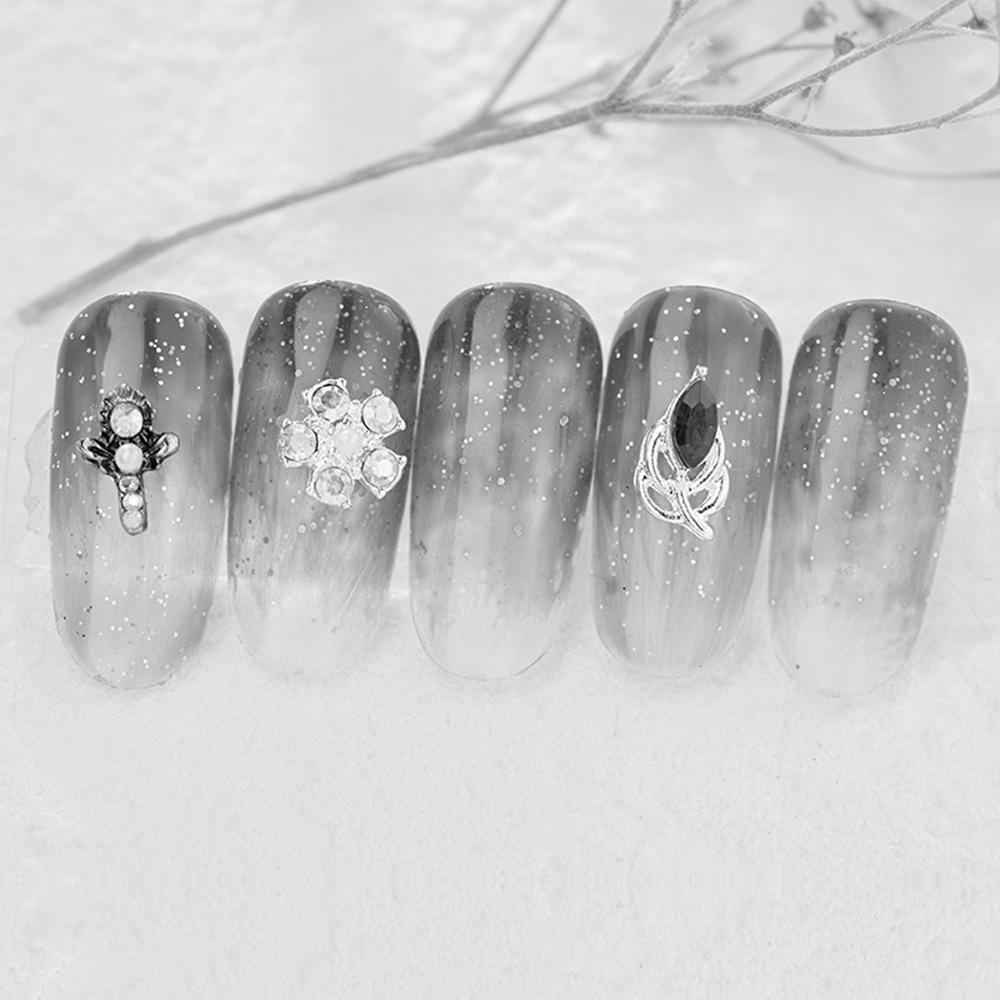 Phụ Kiện Trang Trí Móng Tay Bằng Hợp Kim Họa Tiết Hoa 3D Xinh Xắn