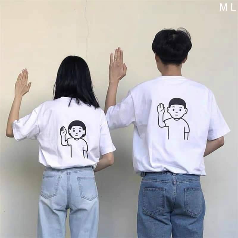 Áo thun Unisex tay lỡ Couple | BigBuy360 - bigbuy360.vn