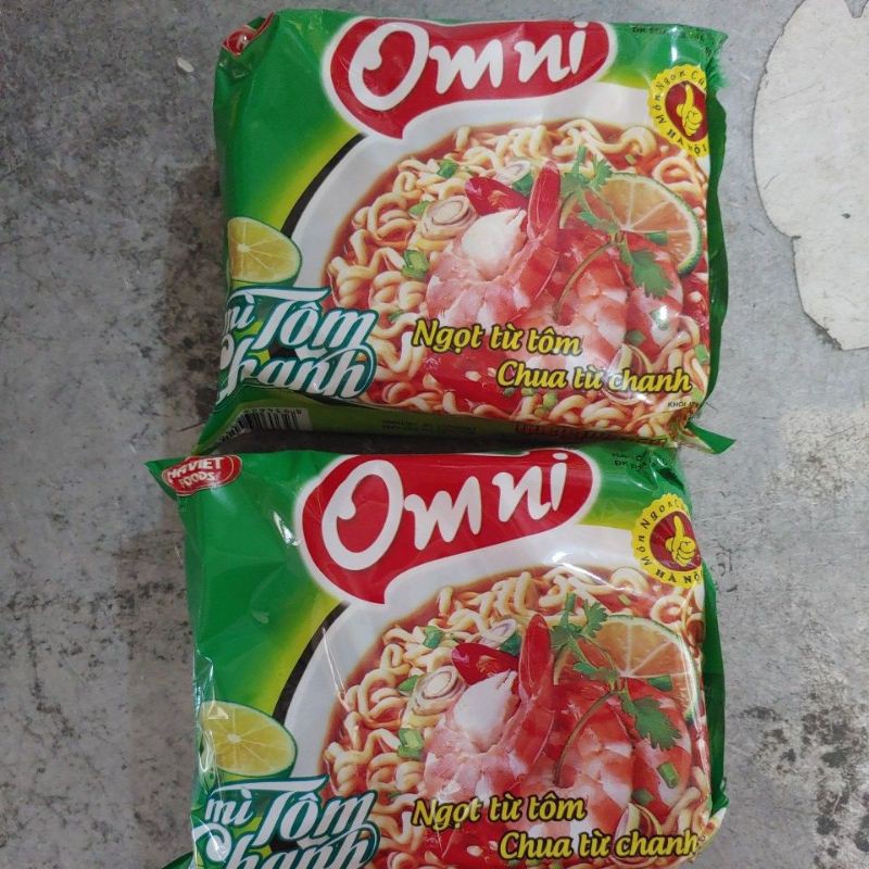 Set 5 gói Mì Tôm Chanh Omni 75g
