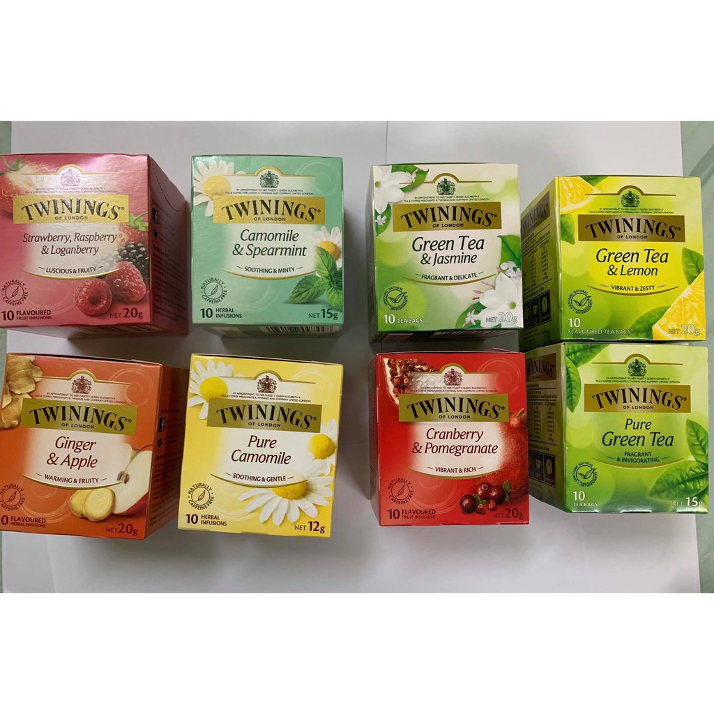 Trà Túi Lọc Twinings Of London - Úc ( Nhiều hương vị trái cây và thảo quả thơm ngon)