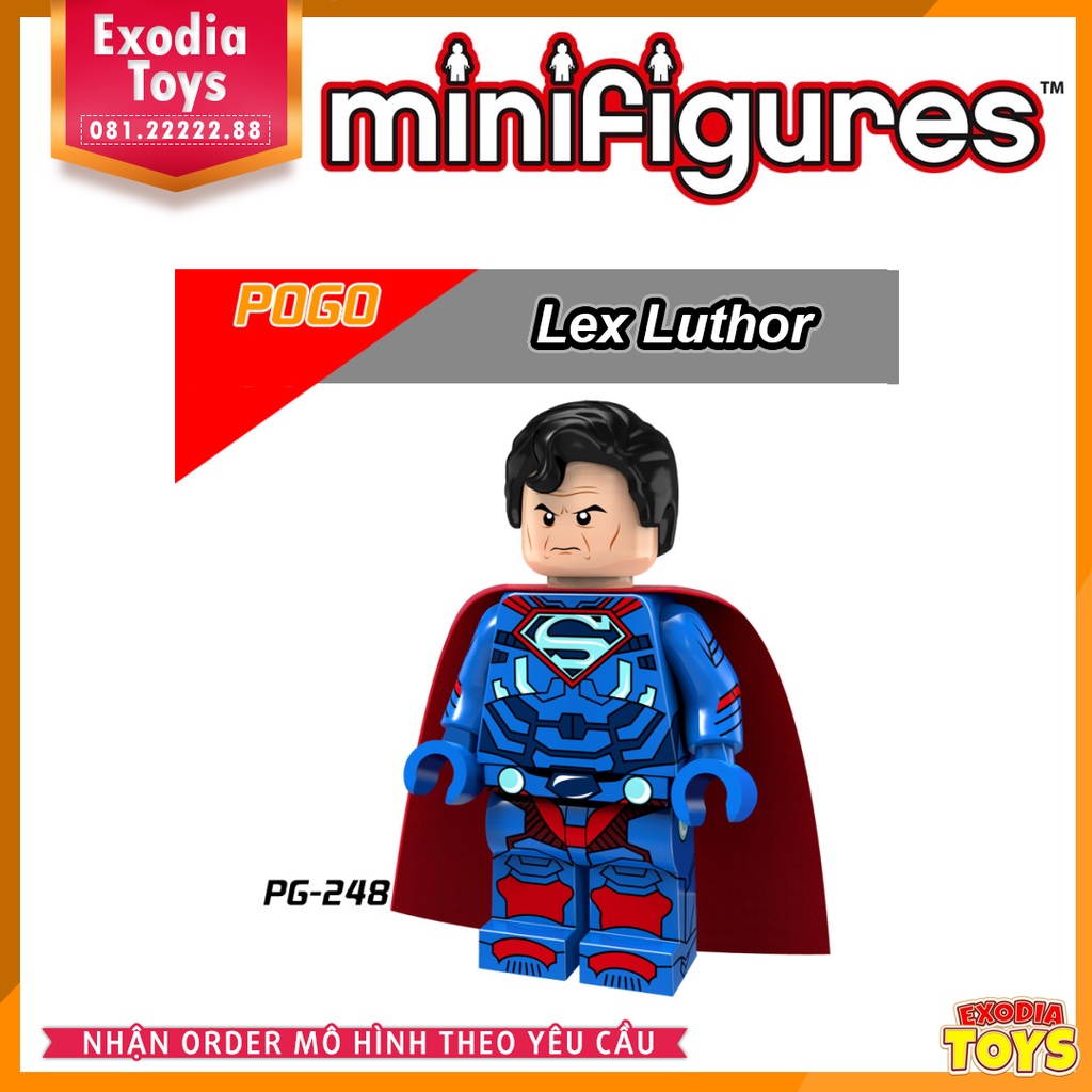 Xếp hình minifigure nhân vật siêu anh hùng vũ trụ Marvel/DC Comics - Đồ Chơi Lắp Ghép Sáng Tạo - POGO PG8063