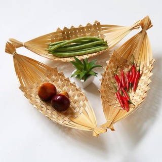 Thuyền tre đĩa thuyền tre mẹt tre hình thuyền
