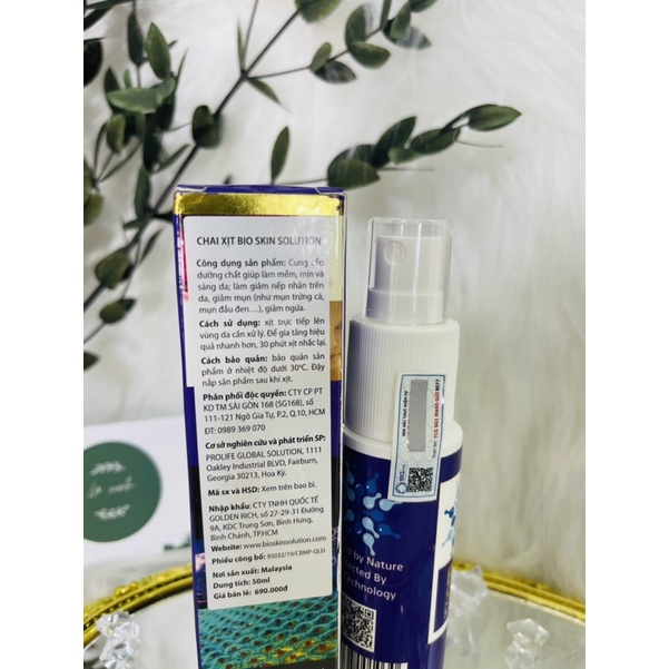 Xịt chăm sóc toàn diện BIO SKIN SOLUTION – CHAI XỊT 50ML | BigBuy360 - bigbuy360.vn