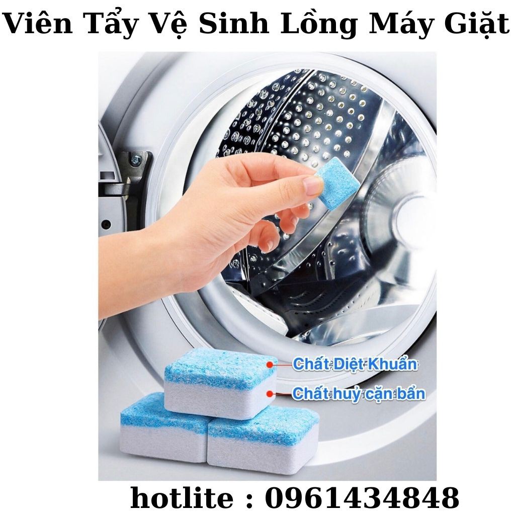 Viên Tẩy Lồng Giặt Hộp 12 Viên Hàng Nội Địa Trung