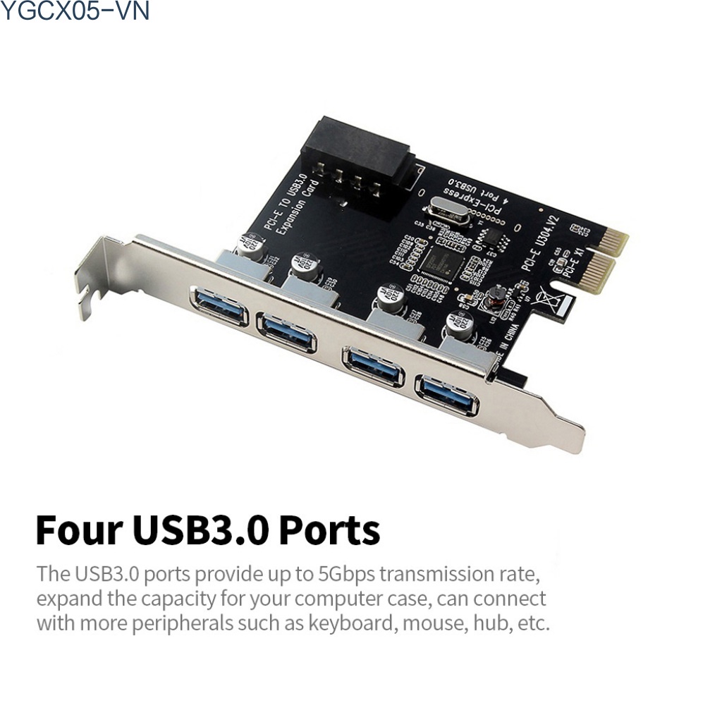 Card Chuyển Đổi Pci-E Sang Usb 3.0 + 4 Cổng Usb 3.0 Thẻ | BigBuy360 - bigbuy360.vn