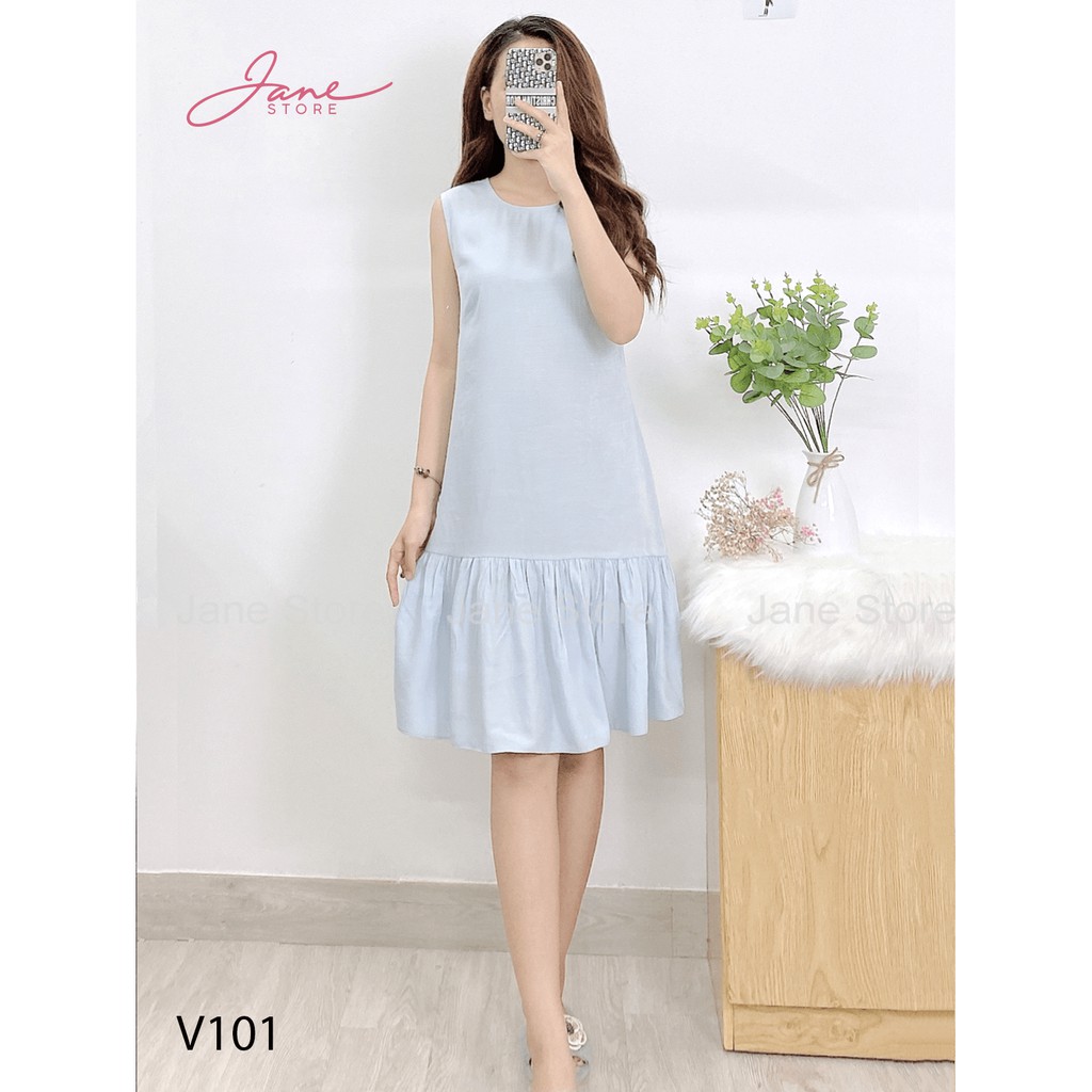 Váy lửng thiết kế đuôi cá JANE chất liệu vải đũi 3 màu V1 | BigBuy360 - bigbuy360.vn