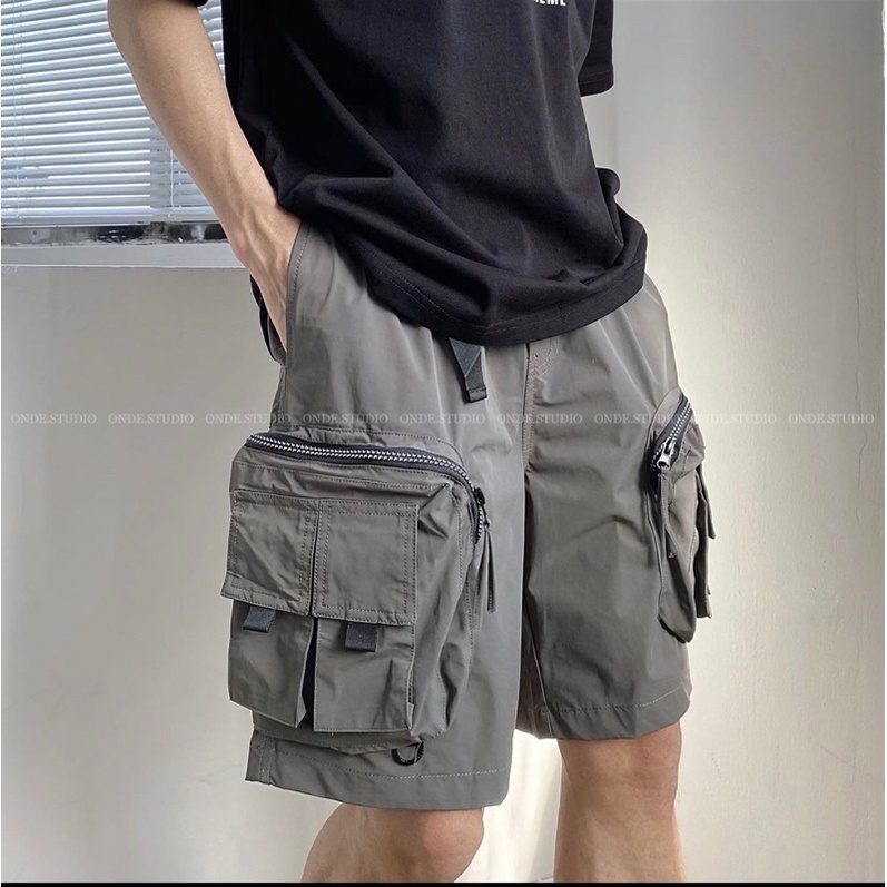 Quần kaki nhiều túi hộp Unisex