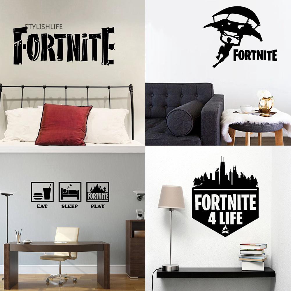 Đề can dán tường trang trí phong cách game fortnite độc đáo