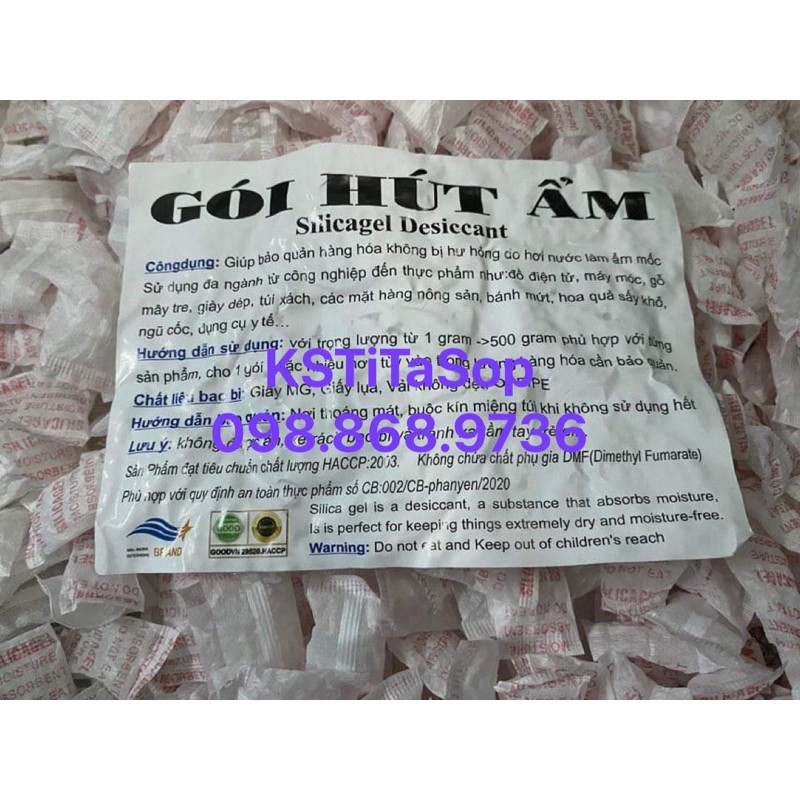 120g Gói hút ẩm (loại gói 1,2g) chất lượng cao