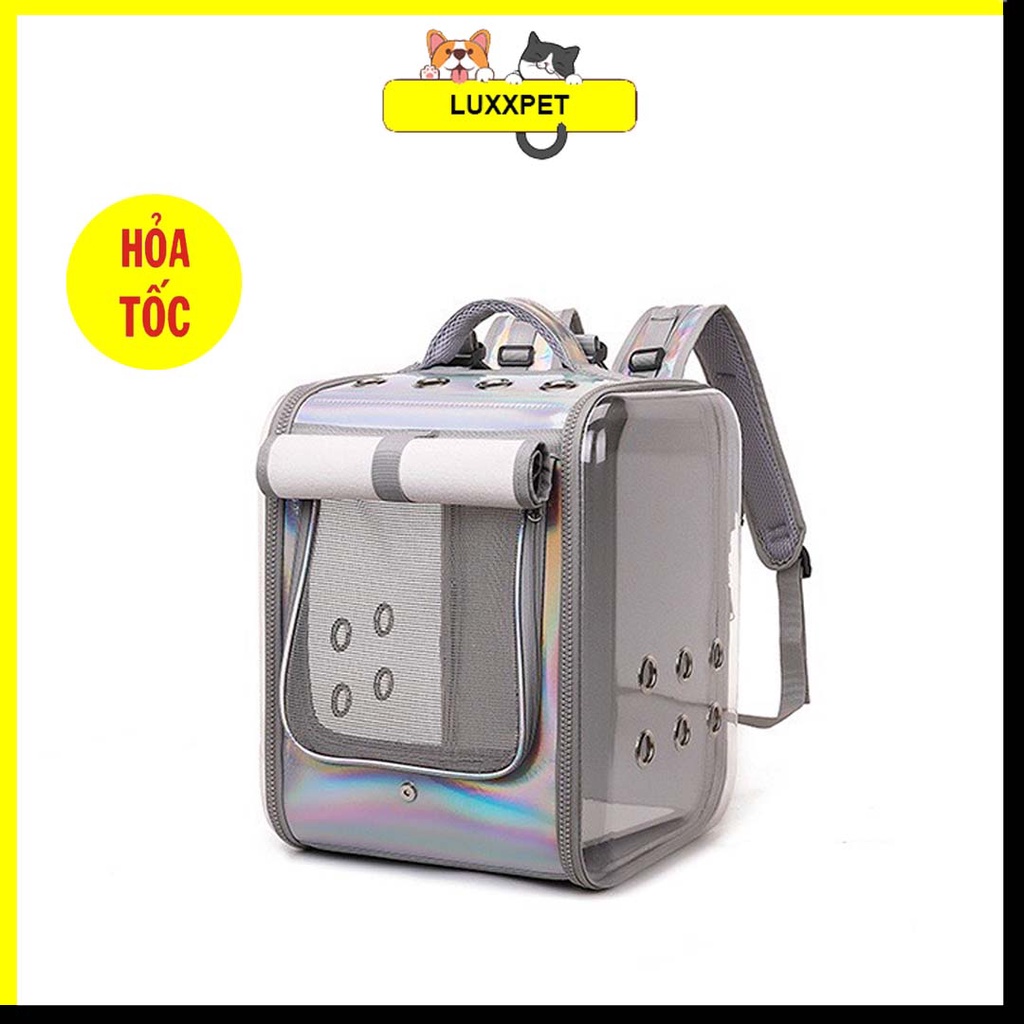 Balo Vận Chuyển Chó Mèo - Balo Đựng Chó Mèo Size Lớn Có Rèm Che - LuxxPet