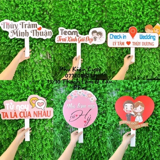 Combo 10 cái hashtag đám cưới ( khách chọn mẫu )